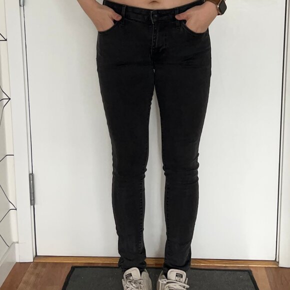 2/$20🛍Uniqlo Black Skinny Denim Jeans - Picture 1 of 10